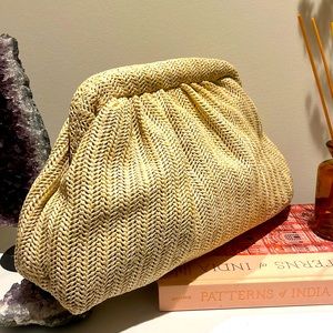 Oat colored clutch from sourceunknown.com